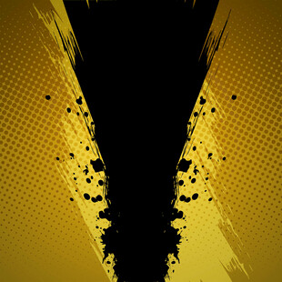 黑金泼墨风格抽象背景图