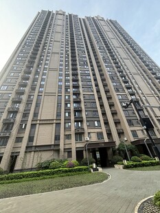 高层住宅楼外观景观