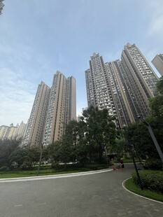 城市高楼与绿化景观