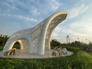 独特造型的户外艺术雕塑