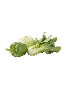 新鲜青菜辣椒卷心菜免扣png
