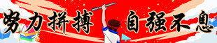 高考努力拼搏红色团建横幅