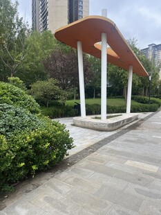 户外现代风格景观廊架