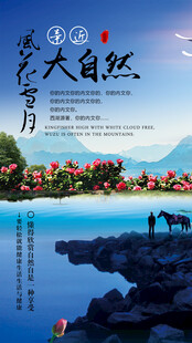 地产广告邂逅自然湖光山色