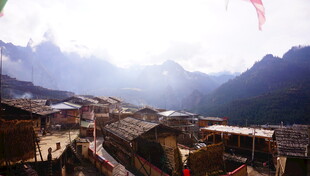 山间村落美景 扎尕那 甘南 