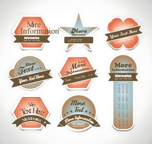 复古风格精美标签设计