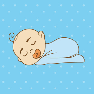 熟睡的可爱小婴儿
