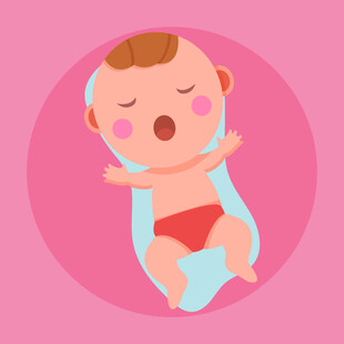 熟睡的可爱小宝贝