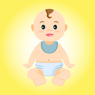 可爱小宝贝坐立