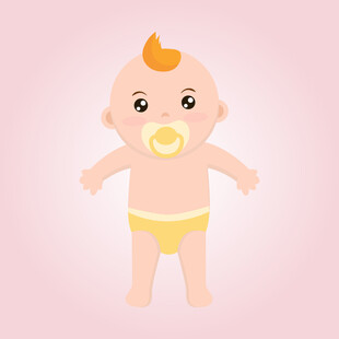 可爱婴儿形象