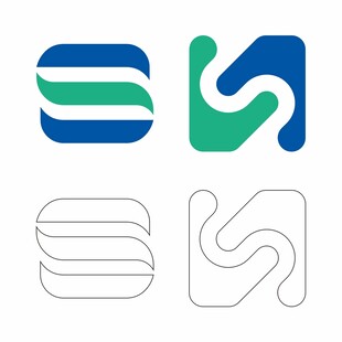 S字母标志设计