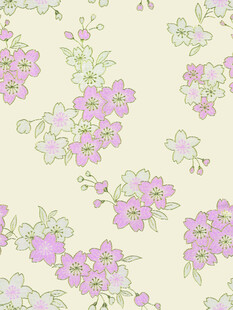 淡紫色花卉图案背景图