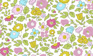 多彩花卉图案背景