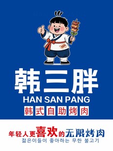 韩三胖美食品牌形象展示