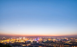 城市璀璨夜景全景图