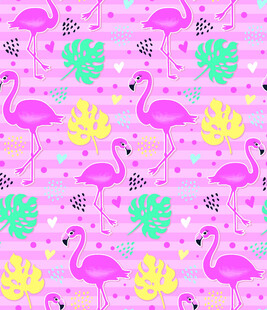 粉色火烈鸟图案背景