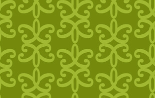 绿色花纹无缝图案背景