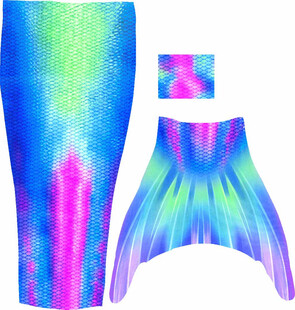 多彩梦幻美人鱼尾巴服饰