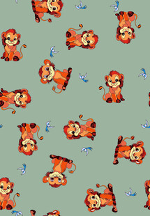 可爱小老虎图案背景