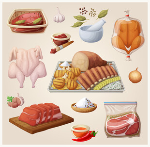 美食食材插图