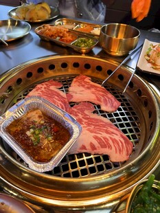 韩式烤肉美食诱人画面