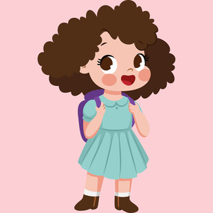 小女孩书包