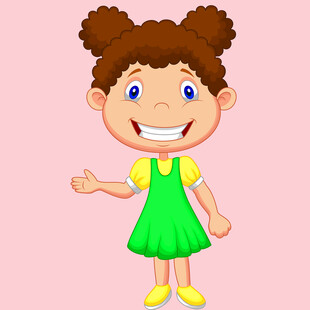 小女孩卡通