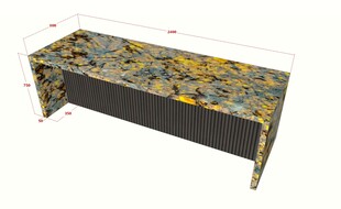 3D岛台效果图