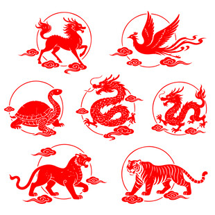 传统吉祥瑞兽图案