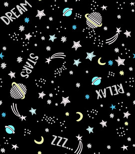 梦幻星空睡眠主题图案