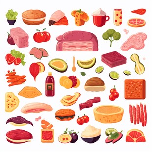 美食食材插图