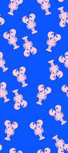 蓝色背景的卡通图案