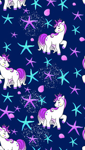 梦幻独角兽星星图案背景