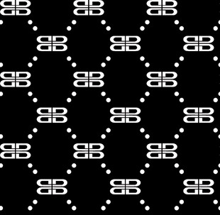 黑白几何图案无缝背景