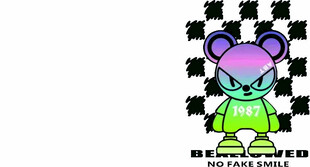 彩色小熊卡通形象设计