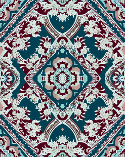 复古几何花纹地毯图案