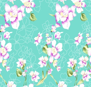 清新花卉图案背景