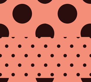 粉色波点几何图案背景