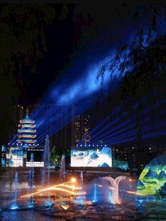 怀化鹤鸣洲夜景