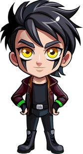 卡通男孩动漫男人孩童