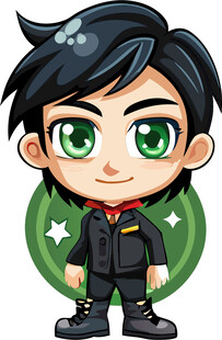 卡通男孩动漫男人孩童