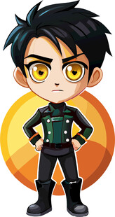 卡通男孩动漫男人孩童