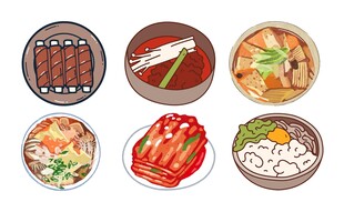 传统美食插图