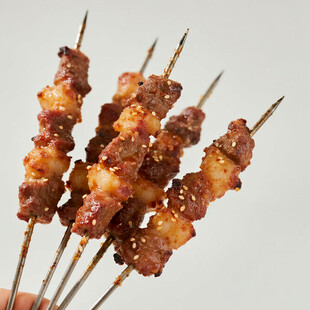 美味烤肉串 铁签羊肉串 烧烤