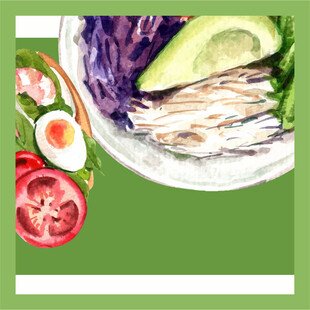 新鲜营养蔬菜沙拉组合