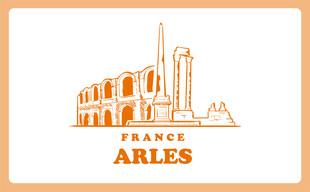 阿尔勒地标建筑图案