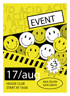 欢乐笑脸活动海报