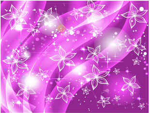 梦幻紫色雪花背景图案