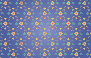 蓝色花卉图案背景