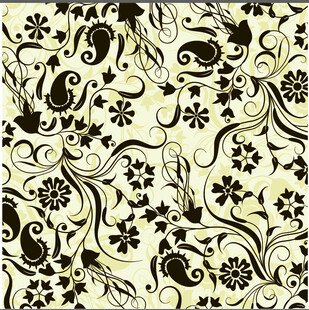 复古花卉图案背景